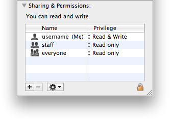 Mac User Permissions