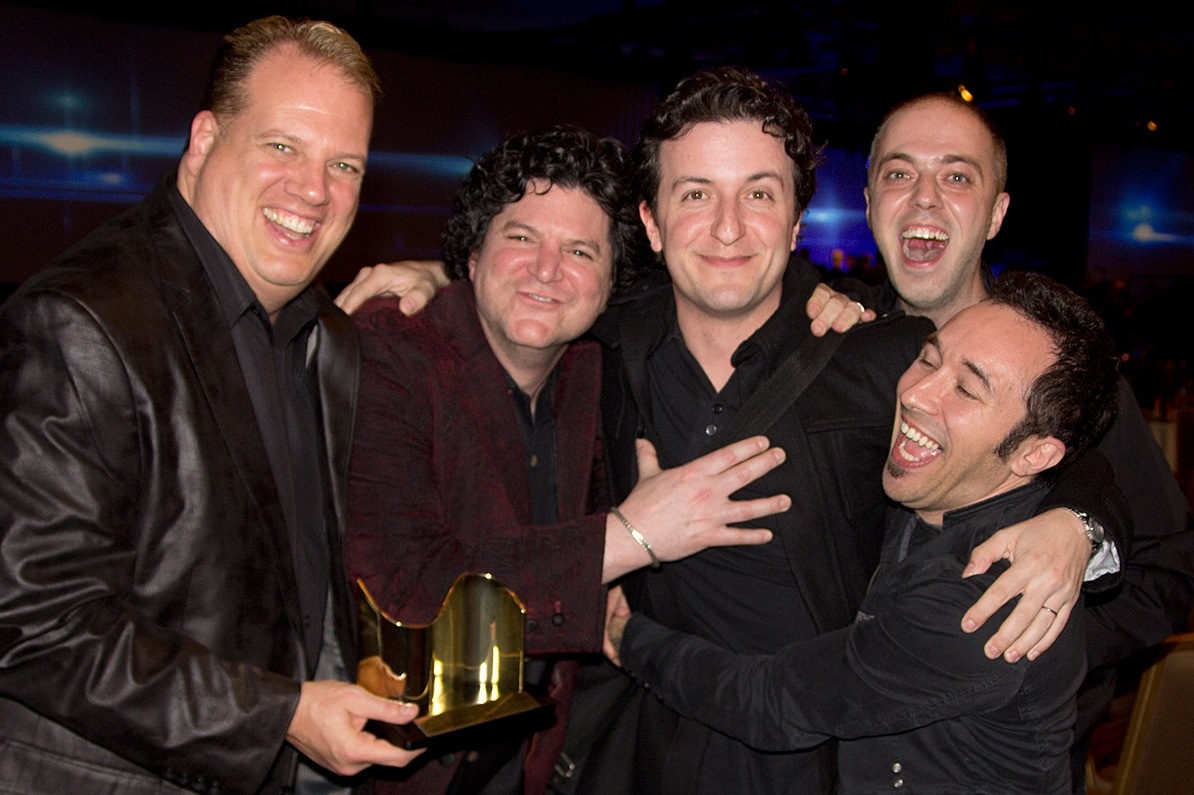 Omnisphere wins TEC award - Eric Persing, Scott Frankfurt, Ignacio Longo, Tolga Gurpinar, Diego Stocco