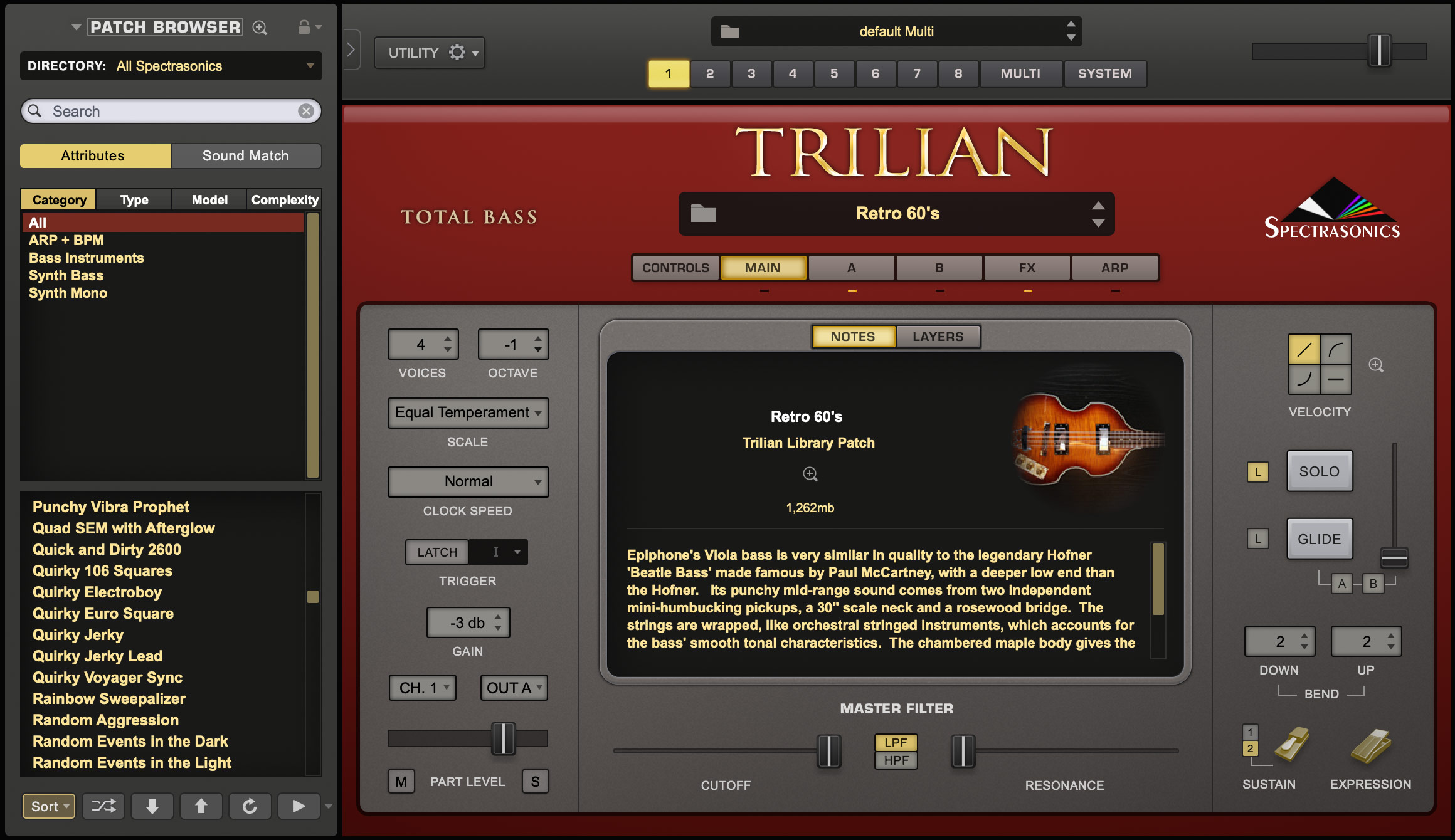 trillian vst bass