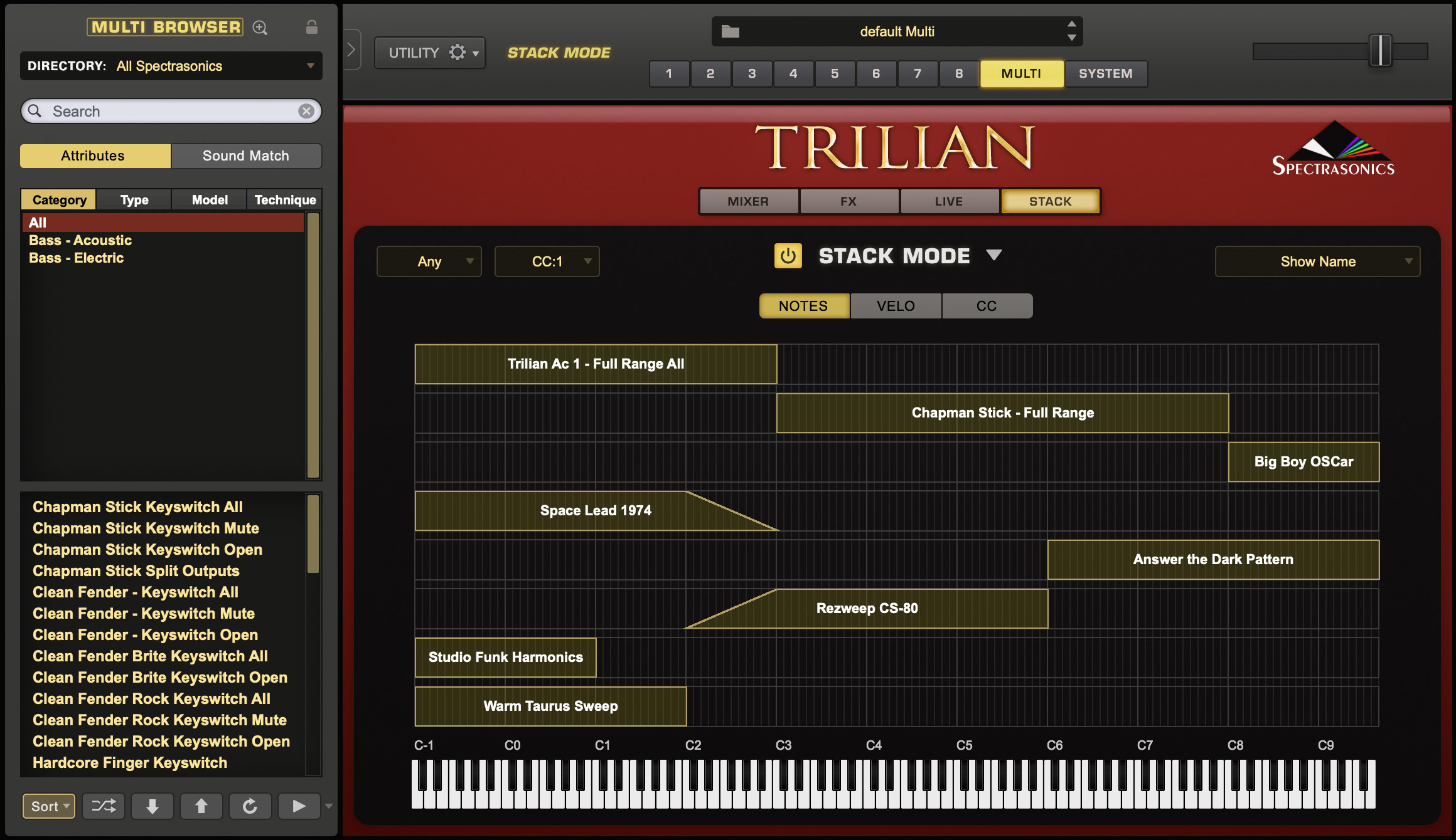 how to move spectrasonics trilian library